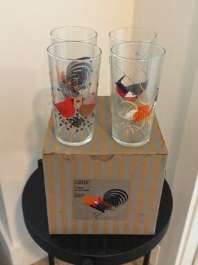 Fishs Eddy Charley Harper x Todd Oldham Glassware Set VINTAGE